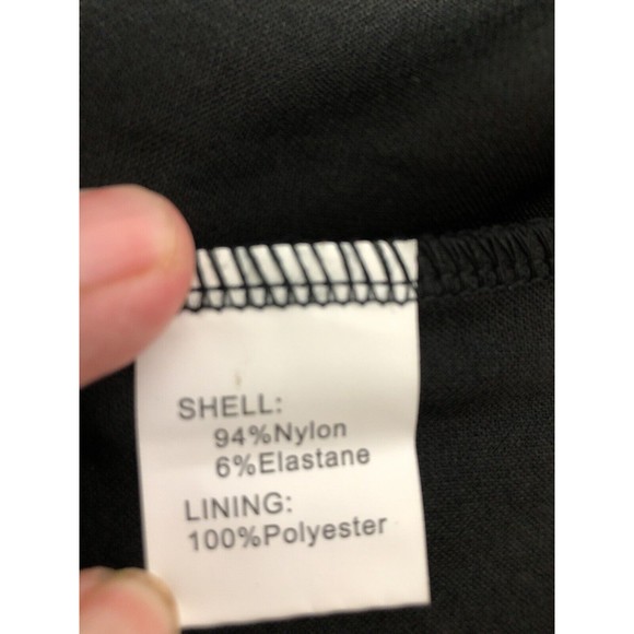 Gardenwed Women’s Sz Small Black V-Neck Short Sleeve A-Line Dress Knee Length - Picture 9 of 10